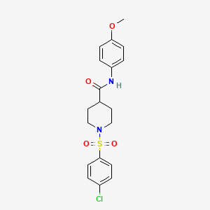 1-(4-CHLOROBENZENESULFONYL)-N-(4-METHOXYPHENYL)PIPERIDINE-4-CARBOXAMIDE