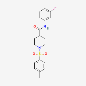 N-(3-Fluorophenyl)-1-(4-methylbenzenesulfonyl)piperidine-4-carboxamide