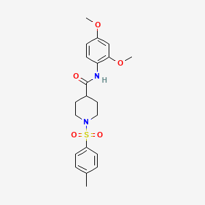 N-(2,4-Dimethoxyphenyl)-1-(4-methylbenzenesulfonyl)piperidine-4-carboxamide