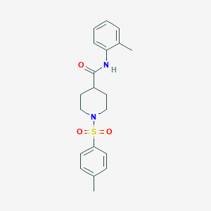 1-(4-Methylbenzenesulfonyl)-N-(2-methylphenyl)piperidine-4-carboxamide