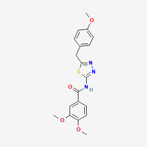 3,4-Dimethoxy-N-{5-[(4-methoxyphenyl)methyl]-1,3,4-thiadiazol-2-YL}benzamide