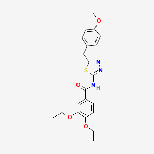 3,4-DIETHOXY-N-{5-[(4-METHOXYPHENYL)METHYL]-1,3,4-THIADIAZOL-2-YL}BENZAMIDE