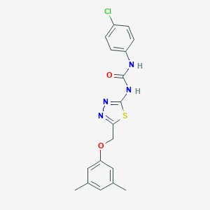 1-(4-Chlorophenyl)-3-{5-[(3,5-dimethylphenoxy)methyl]-1,3,4-thiadiazol-2-yl}urea
