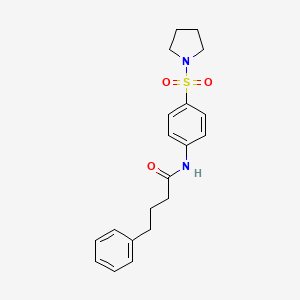 4-PHENYL-N-[4-(PYRROLIDINE-1-SULFONYL)PHENYL]BUTANAMIDE