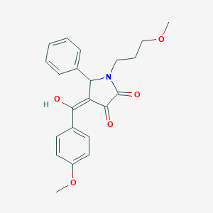 3-hydroxy-4-(4-methoxybenzoyl)-1-(3-methoxypropyl)-5-phenyl-1,5-dihydro-2H-pyrrol-2-one