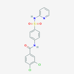 3,4-dichloro-N-[4-(pyridin-2-ylsulfamoyl)phenyl]benzamide