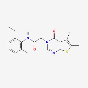 N-(2,6-diethylphenyl)-2-(5,6-dimethyl-4-oxothieno[2,3-d]pyrimidin-3-yl)acetamide