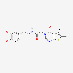 N-[2-(3,4-dimethoxyphenyl)ethyl]-2-(5,6-dimethyl-4-oxothieno[2,3-d]pyrimidin-3(4H)-yl)acetamide