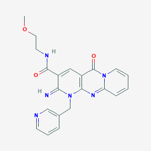 2-imino-N-(2-methoxyethyl)-5-oxo-1-(3-pyridinylmethyl)-1,5-dihydro-2H-dipyrido[1,2-a:2,3-d]pyrimidine-3-carboxamide