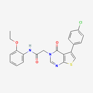 2-[5-(4-chlorophenyl)-4-oxothieno[2,3-d]pyrimidin-3-yl]-N-(2-ethoxyphenyl)acetamide