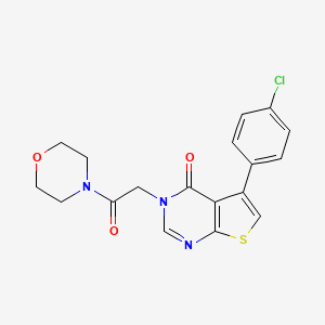 5-(4-chlorophenyl)-3-[2-(4-morpholinyl)-2-oxoethyl]thieno[2,3-d]pyrimidin-4(3H)-one