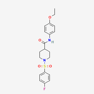 N-(4-ethoxyphenyl)-1-[(4-fluorophenyl)sulfonyl]-4-piperidinecarboxamide