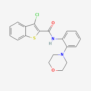 3-chloro-N-[2-(4-morpholinyl)phenyl]-1-benzothiophene-2-carboxamide