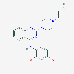 2-(4-{4-[(2,4-dimethoxyphenyl)amino]-2-quinazolinyl}-1-piperazinyl)ethanol