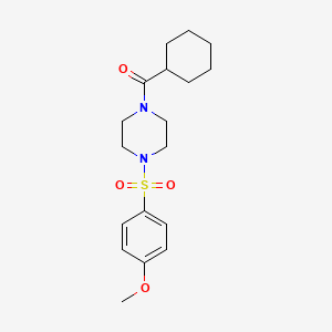 1-(cyclohexylcarbonyl)-4-[(4-methoxyphenyl)sulfonyl]piperazine