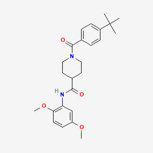 1-(4-tert-butylbenzoyl)-N-(2,5-dimethoxyphenyl)-4-piperidinecarboxamide