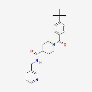 molecular formula C23H29N3O2 B3562550 1-(4-tert-butylbenzoyl)-N-(3-pyridinylmethyl)-4-piperidinecarboxamide 