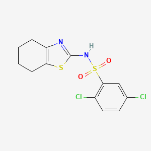 2,5-dichloro-N-(4,5,6,7-tetrahydro-1,3-benzothiazol-2-yl)benzenesulfonamide