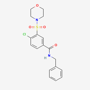 N-benzyl-4-chloro-3-morpholin-4-ylsulfonylbenzamide