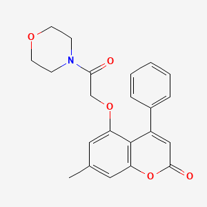 7-methyl-5-[2-(4-morpholinyl)-2-oxoethoxy]-4-phenyl-2H-chromen-2-one