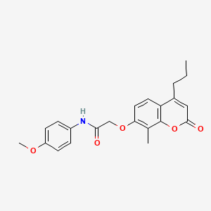 N-(4-methoxyphenyl)-2-[(8-methyl-2-oxo-4-propyl-2H-chromen-7-yl)oxy]acetamide