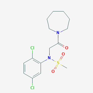 N-[2-(1-azepanyl)-2-oxoethyl]-N-(2,5-dichlorophenyl)methanesulfonamide