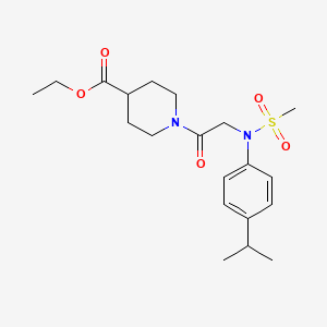 ethyl 1-[N-(4-isopropylphenyl)-N-(methylsulfonyl)glycyl]-4-piperidinecarboxylate