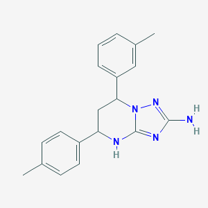 molecular formula C19H21N5 B356279 7-(3-Methylphenyl)-5-(4-methylphenyl)-4,5,6,7-tetrahydro[1,2,4]triazolo[1,5-a]pyrimidin-2-ylamine CAS No. 577962-63-1