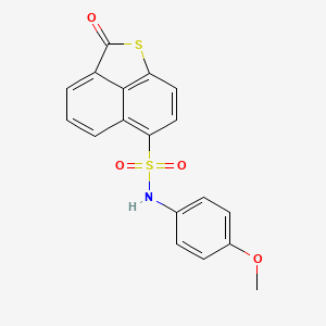 N-(4-methoxyphenyl)-3-oxo-2-thiatricyclo[6.3.1.04,12]dodeca-1(12),4,6,8,10-pentaene-9-sulfonamide