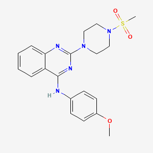 N-(4-methoxyphenyl)-2-[4-(methylsulfonyl)-1-piperazinyl]-4-quinazolinamine