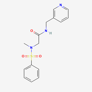 N~2~-methyl-N~2~-(phenylsulfonyl)-N-(pyridin-3-ylmethyl)glycinamide