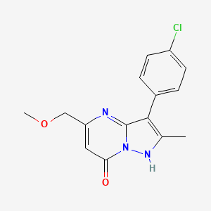 3-(4-chlorophenyl)-5-(methoxymethyl)-2-methylpyrazolo[1,5-a]pyrimidin-7(4H)-one