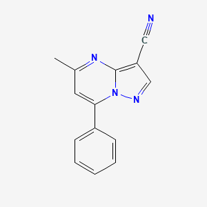 5-methyl-7-phenylpyrazolo[1,5-a]pyrimidine-3-carbonitrile