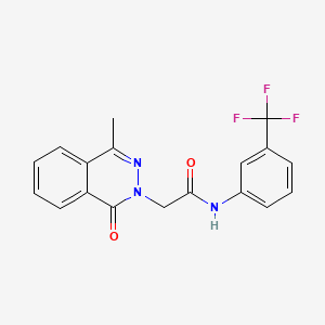 2-(4-METHYL-1-OXO-1,2-DIHYDROPHTHALAZIN-2-YL)-N-[3-(TRIFLUOROMETHYL)PHENYL]ACETAMIDE