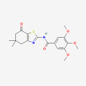 N-(5,5-dimethyl-7-oxo-4,5,6,7-tetrahydro-1,3-benzothiazol-2-yl)-3,4,5-trimethoxybenzamide