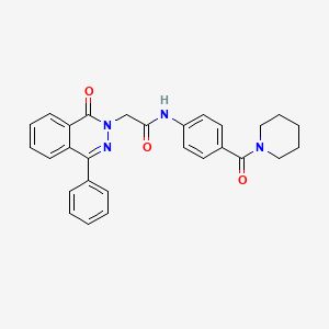 2-(1-oxo-4-phenyl-2(1H)-phthalazinyl)-N-[4-(1-piperidinylcarbonyl)phenyl]acetamide