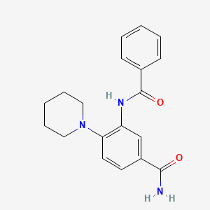 3-(benzoylamino)-4-(1-piperidinyl)benzamide