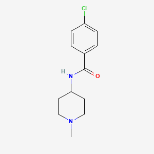 4-chloro-N-(1-methyl-4-piperidinyl)benzamide