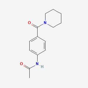 N-[4-(1-piperidinylcarbonyl)phenyl]acetamide