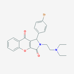 molecular formula C23H23BrN2O3 B356289 1-(4-Bromophenyl)-2-[2-(diethylamino)ethyl]-1,2-dihydrochromeno[2,3-c]pyrrole-3,9-dione CAS No. 631865-09-3