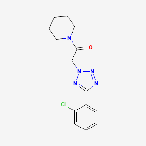 1-{[5-(2-chlorophenyl)-2H-tetrazol-2-yl]acetyl}piperidine