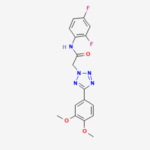 N-(2,4-difluorophenyl)-2-[5-(3,4-dimethoxyphenyl)-2H-tetrazol-2-yl]acetamide