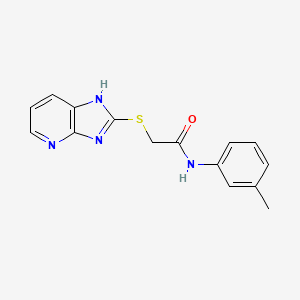 2-(3H-imidazo[4,5-b]pyridin-2-ylthio)-N-(3-methylphenyl)acetamide