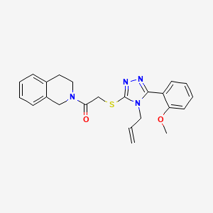 2-({[4-allyl-5-(2-methoxyphenyl)-4H-1,2,4-triazol-3-yl]thio}acetyl)-1,2,3,4-tetrahydroisoquinoline