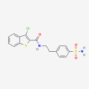 N-{2-[4-(aminosulfonyl)phenyl]ethyl}-3-chloro-1-benzothiophene-2-carboxamide