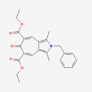 diethyl 2-benzyl-1,3-dimethyl-6-oxo-2,6-dihydrocyclohepta[c]pyrrole-5,7-dicarboxylate