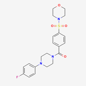 4-[(4-{[4-(4-fluorophenyl)-1-piperazinyl]carbonyl}phenyl)sulfonyl]morpholine