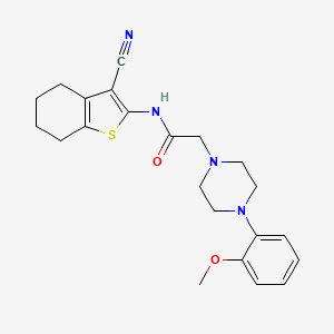 N-(3-cyano-4,5,6,7-tetrahydro-1-benzothien-2-yl)-2-[4-(2-methoxyphenyl)-1-piperazinyl]acetamide