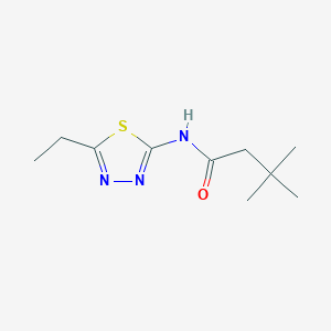 N-(5-ethyl-1,3,4-thiadiazol-2-yl)-3,3-dimethylbutanamide