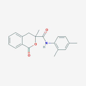 molecular formula C19H19NO3 B356311 N-(2,4-dimethylphenyl)-3-methyl-1-oxo-3,4-dihydro-1H-isochromene-3-carboxamide CAS No. 842970-51-8